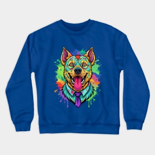 Abstract Dog Crewneck Sweatshirt